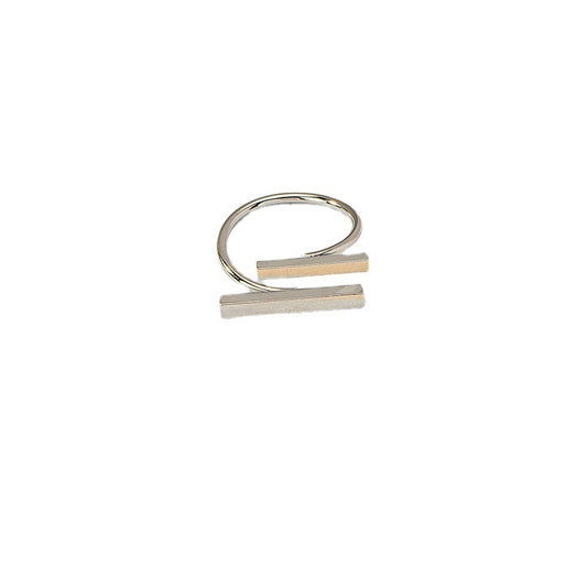 Vienna Verve Geometric Chic Ring - Unique High-End Fashion Accessory