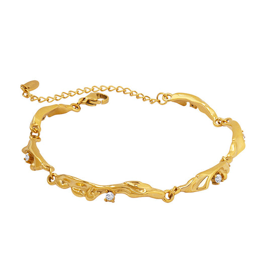 18K Gold Plated Zircon Bracelet for Fashionable Women - Planderful Everyday Genie Bracelet