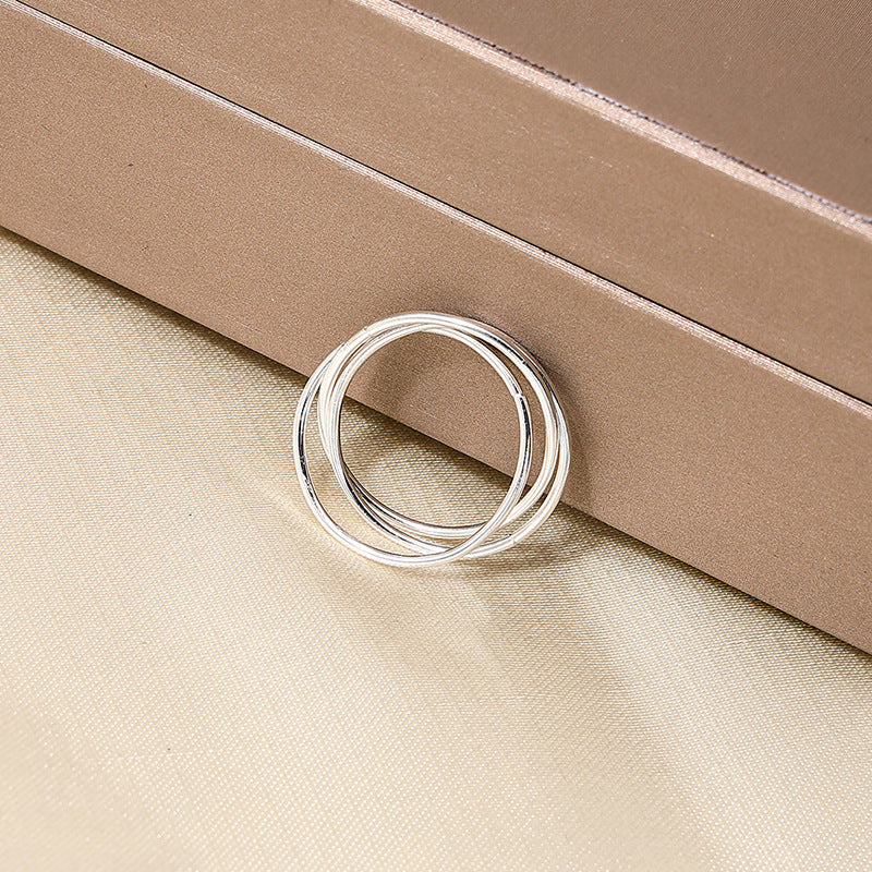 Elegant Cross-Border Multilayer Ring from Vienna Verve Collection