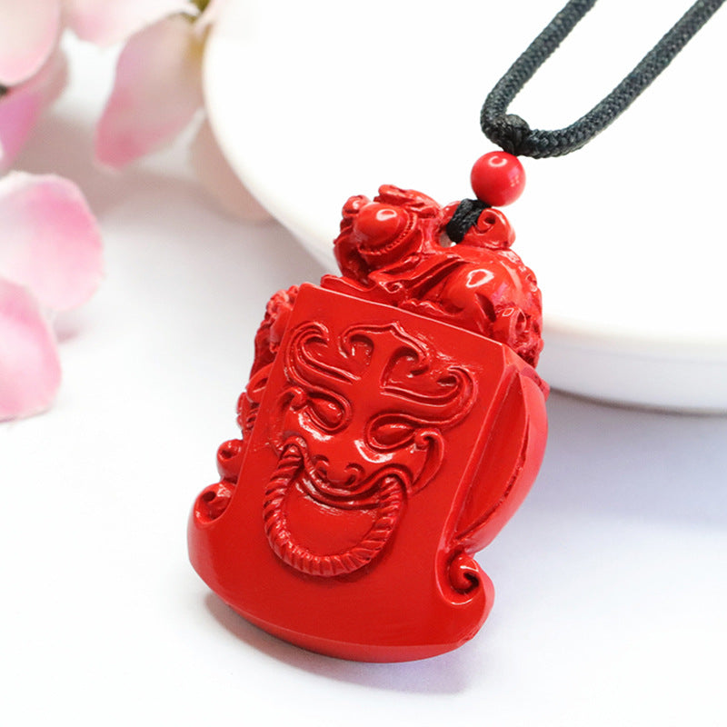 Red Cinnabar Pixiu Sand Pendant