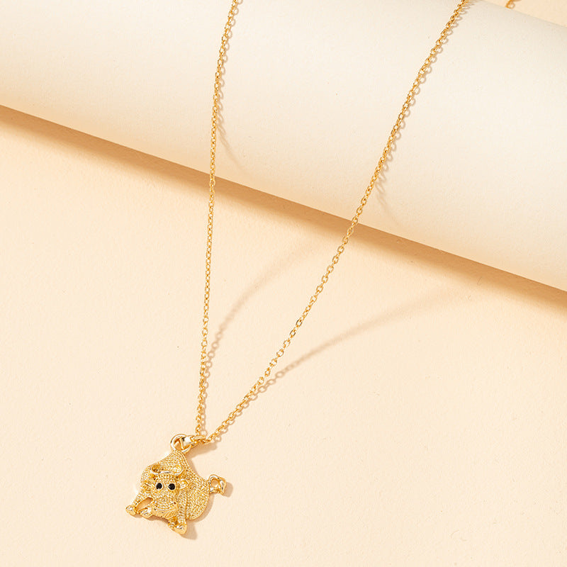 Retro Cow Pendant Necklace - Vienna Verve Collection