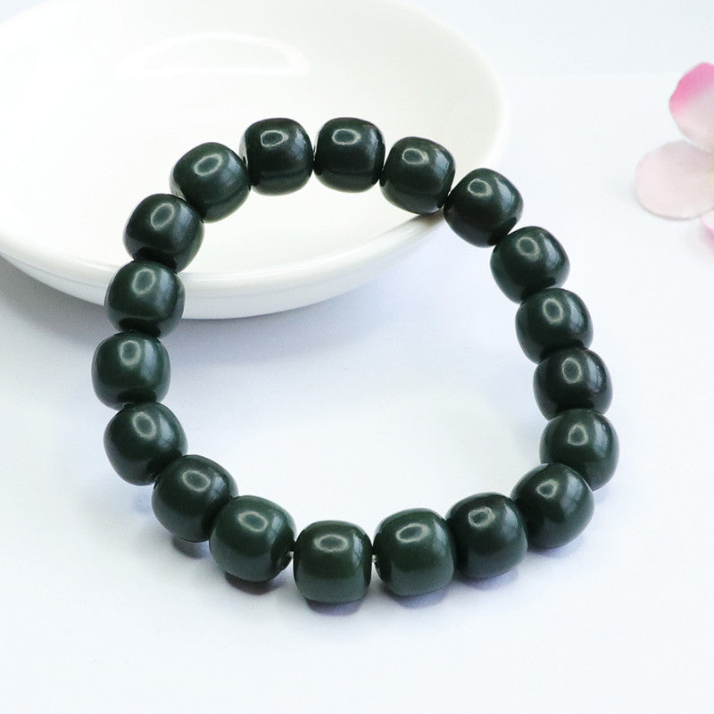 Handcrafted Sterling Silver Jade Bracelet