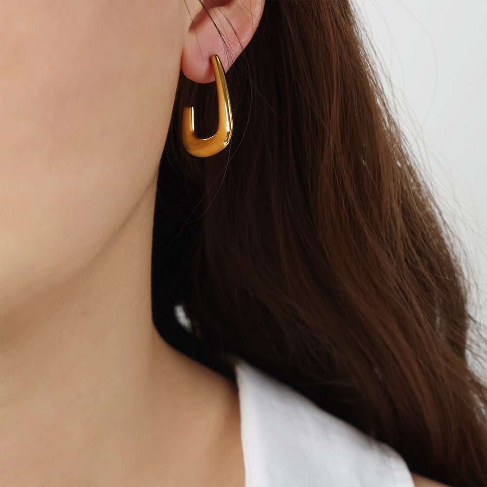 Golden Geometric Earrings - Everyday Genie Collection