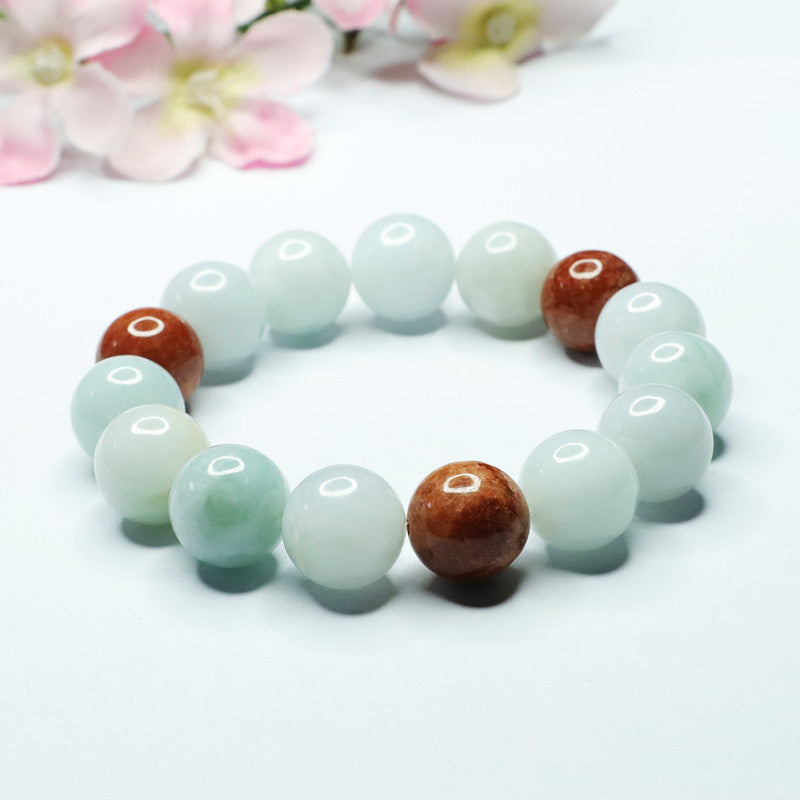 Jade Beads Sterling Silver Bracelet - Fortune's Favor Collection