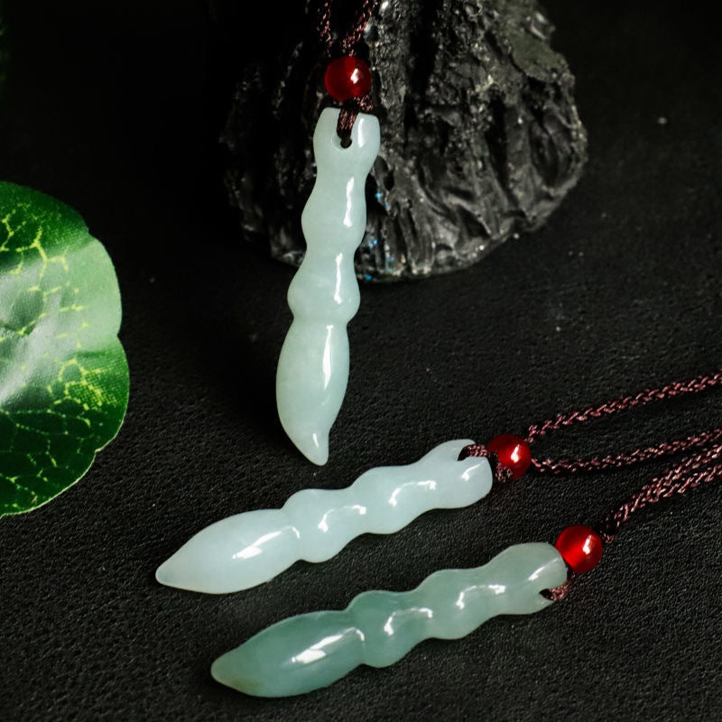 A-grade Jade Pendant Needle Jewelry from Myanmar