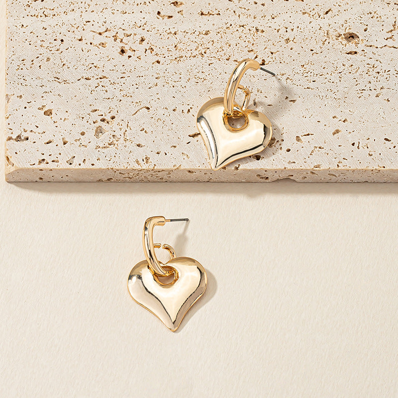 Three-Dimensional Love Earrings - Vienna Verve Collection