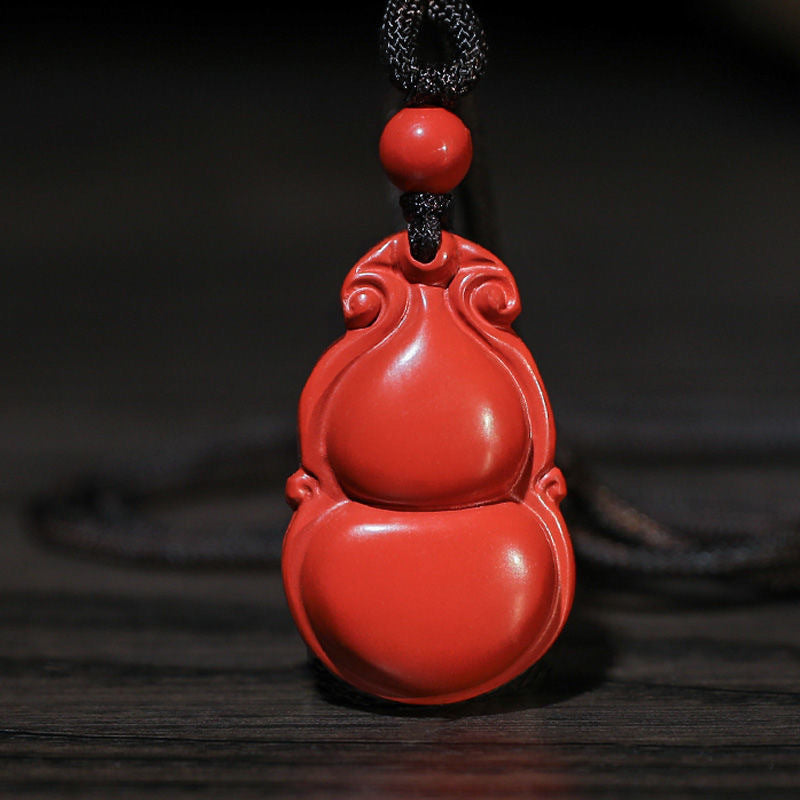 Cinnabar Gourd Pendant Jewelry