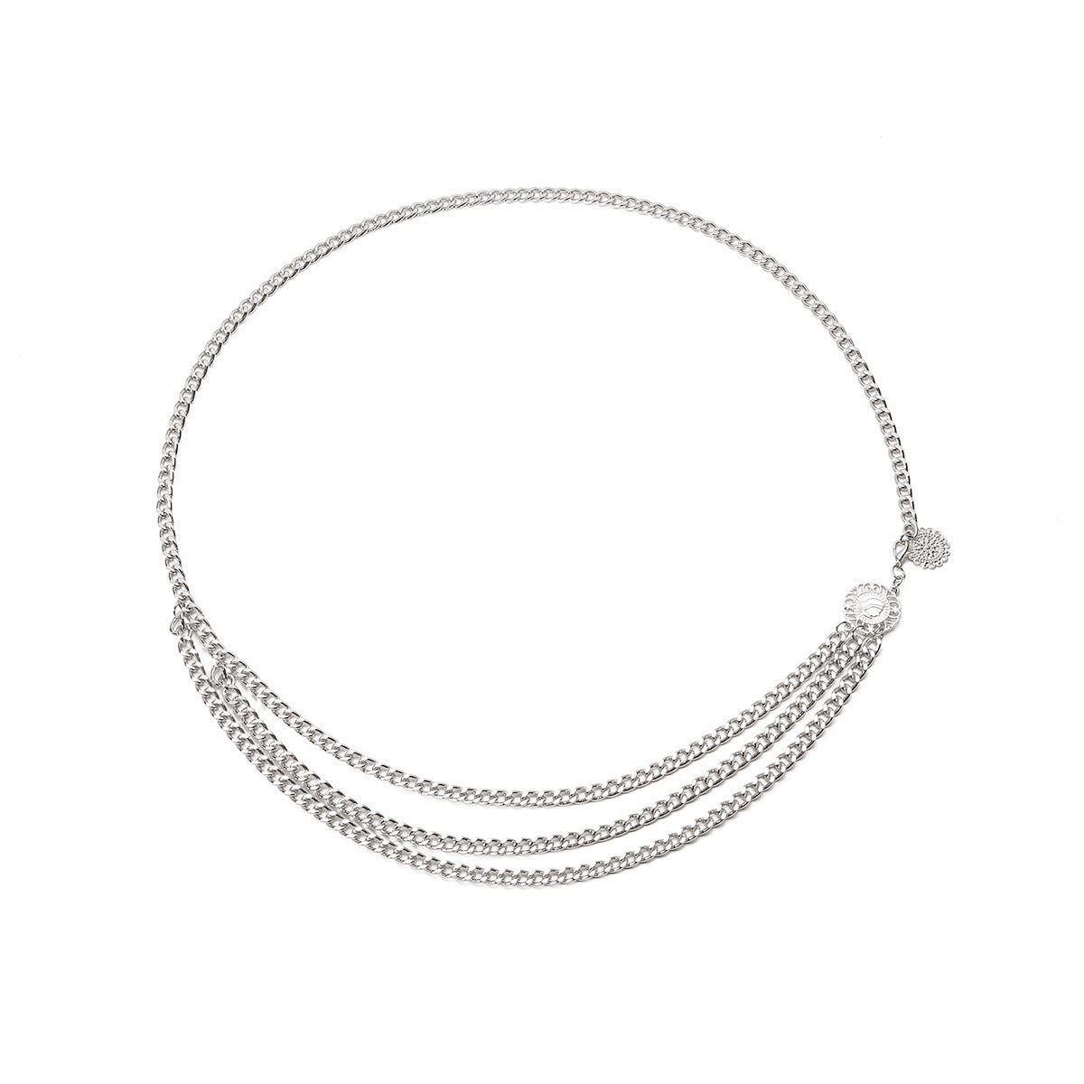 Trendy Vienna Verve Alloy Body Chain for Women with Yoga Aluminum Waist Detail