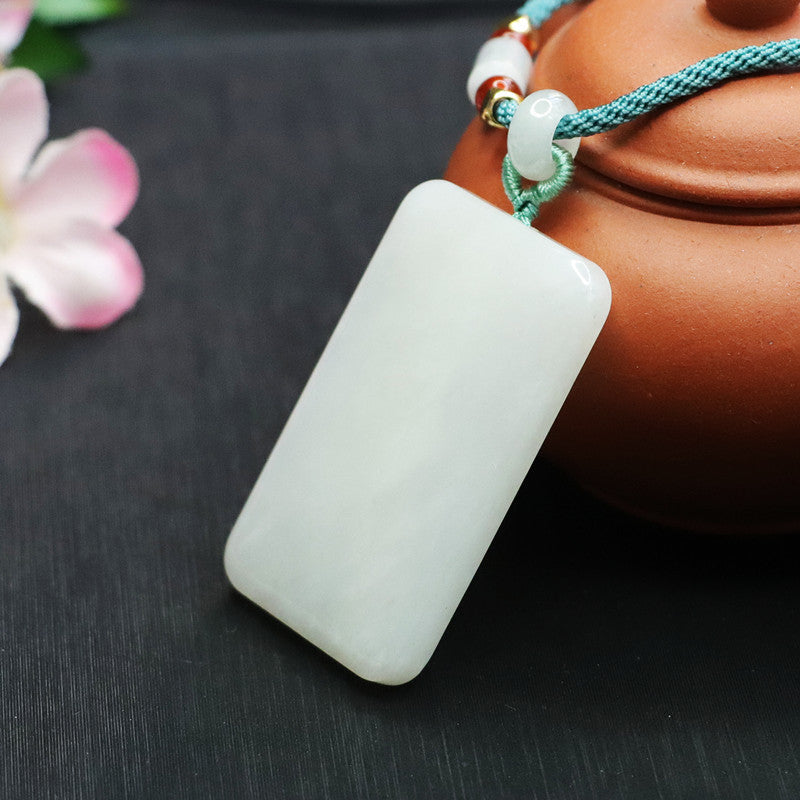 Fortune's Favor Sterling Silver Jade Pendant Necklace