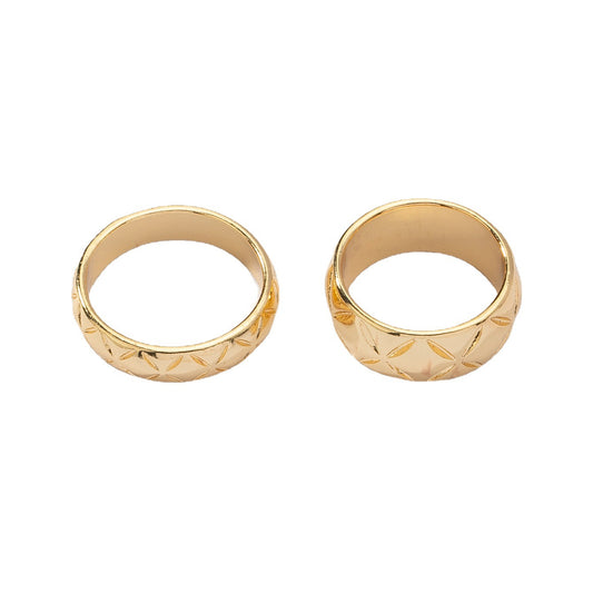 Vienna Verve Metal Ring Set - Borderless Elegance