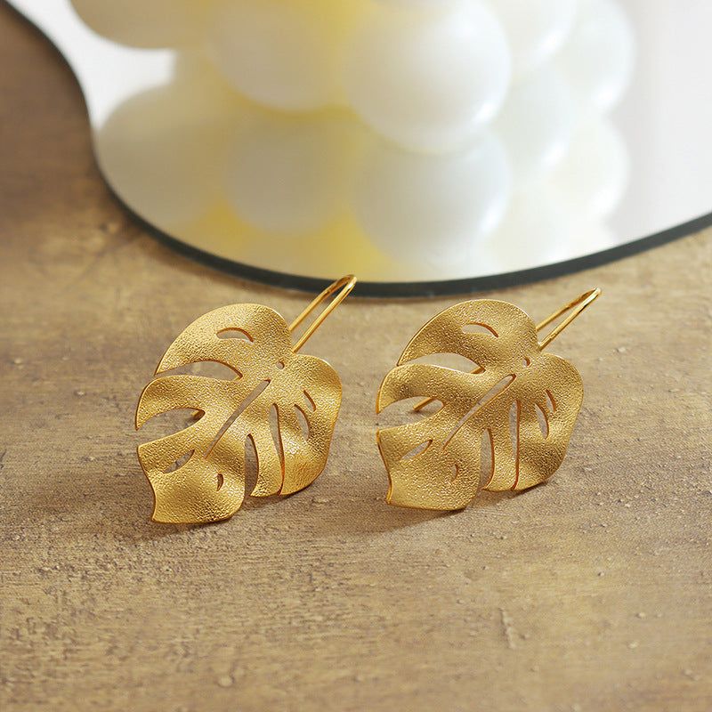 Mori Ins Style Matte Leaf Earrings by Planderful - Everyday Genie Collection