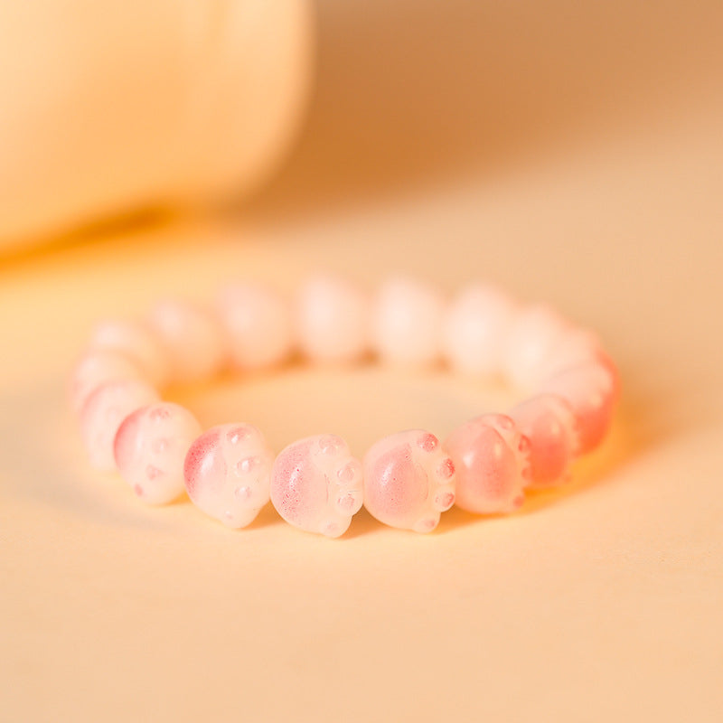 Bodhi Root and White Jade Sterling Silver Bracelet