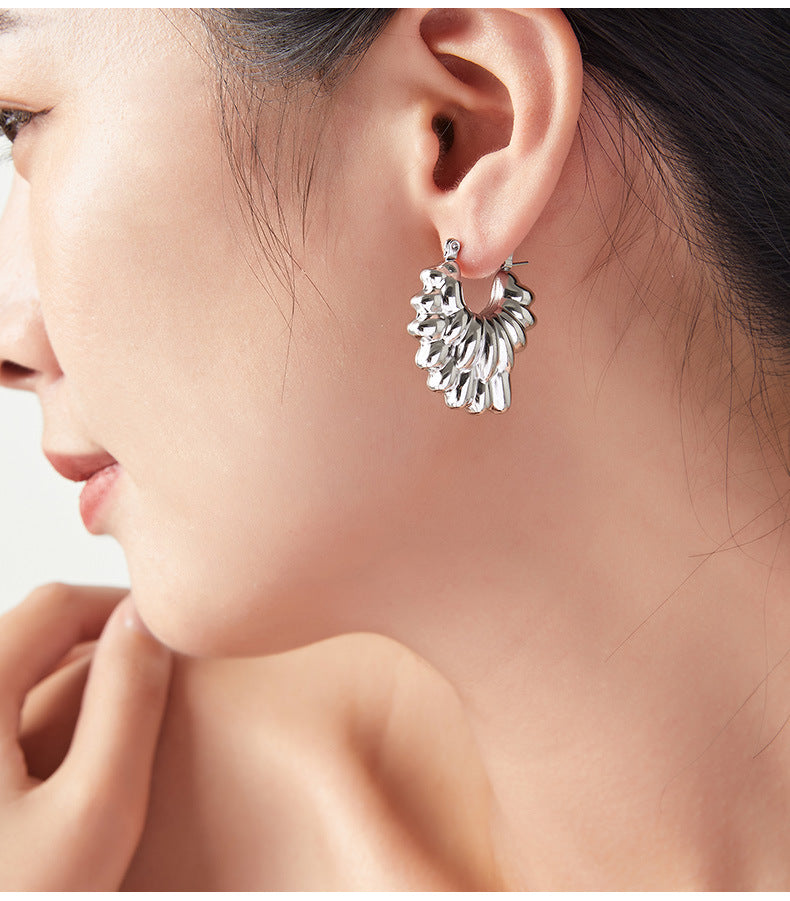 Double-Layer Wing Instagram-Inspired Personalized Earrings