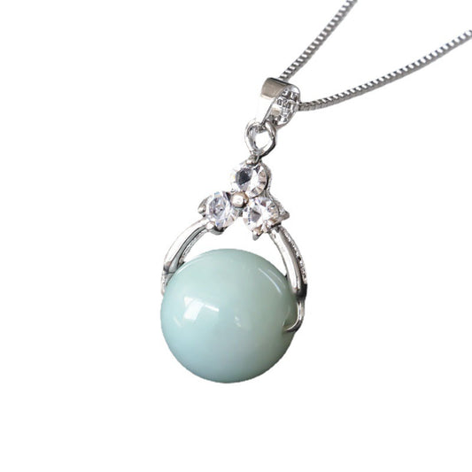 Fortune's Favor Sterling Silver Jade Pendant Necklace