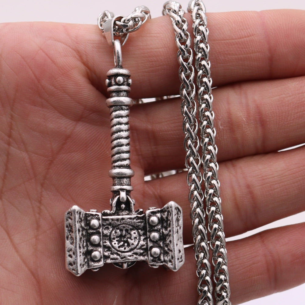 Viking Thor's Hammer Necklace - Norse Legacy Collection