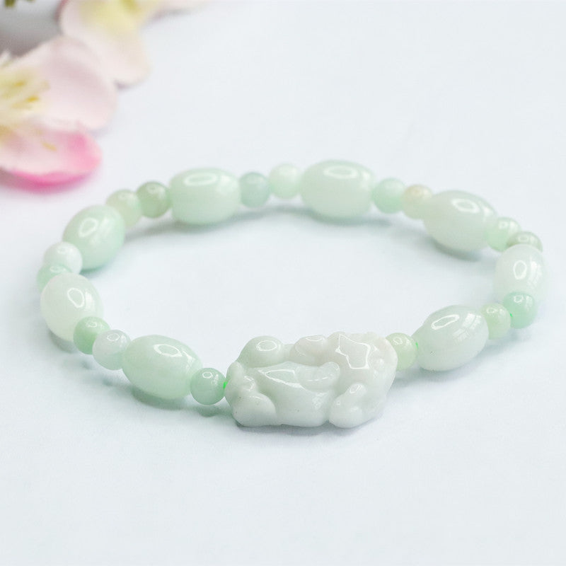 Fortune's Favor Sterling Silver Jade Bracelet