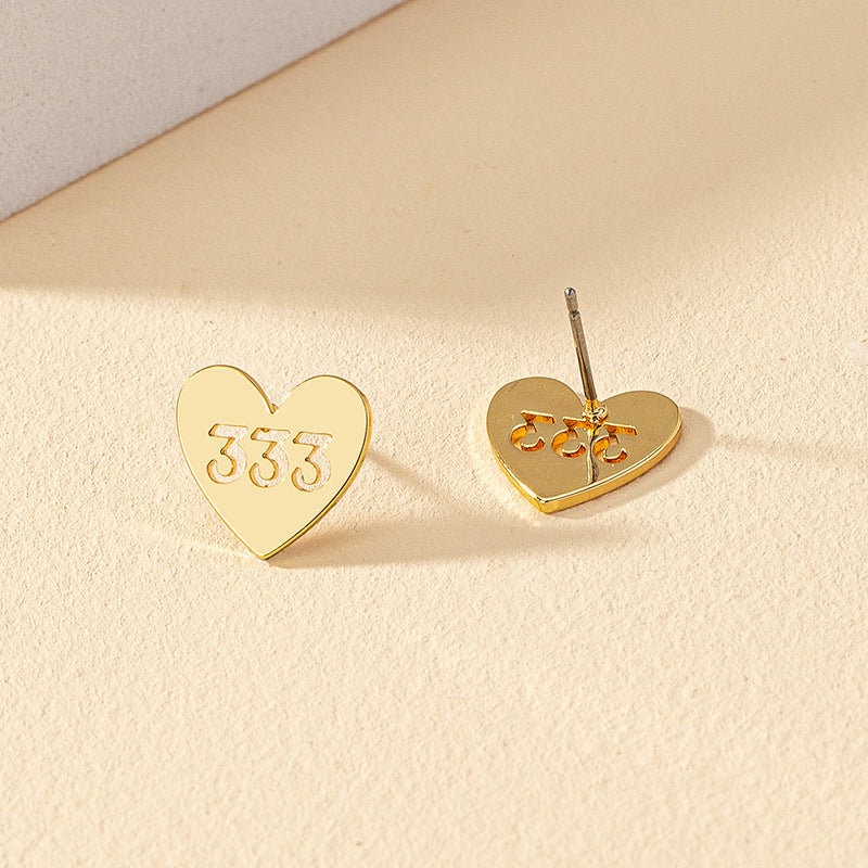 Metallic Digital Love Earrings - Vienna Verve Collection