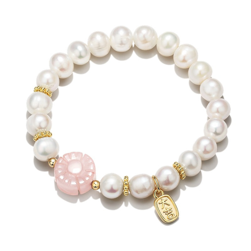 Blessed Pearl Sterling Silver Bracelet - Fortune's Favor