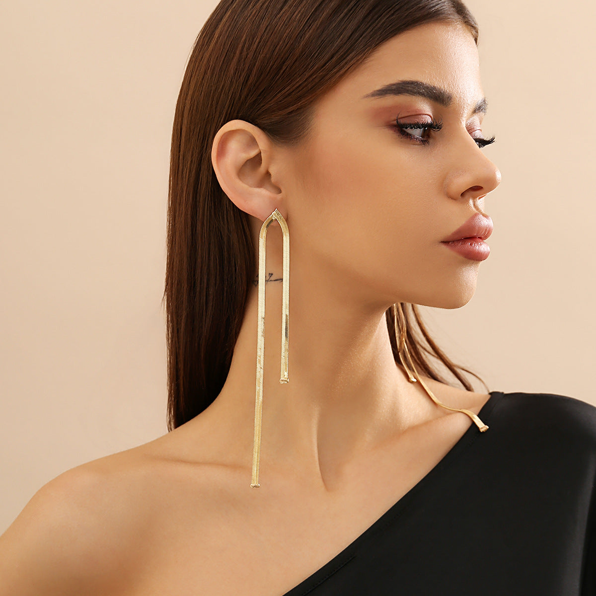 Royal Sister Snake Bone Tassel Earrings