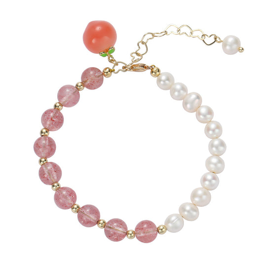 Fortune's Favor Sterling Silver Crystal and Pearl Bracelet