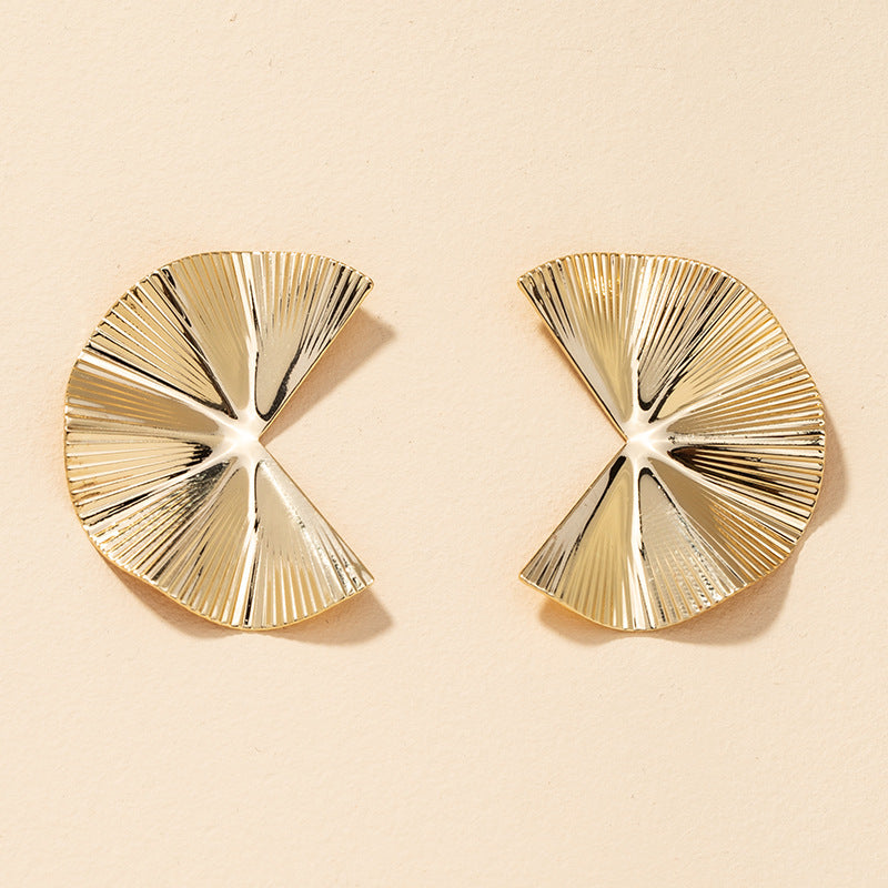 Metallic Geometric Earrings - Vienna Verve Collection by Planderful