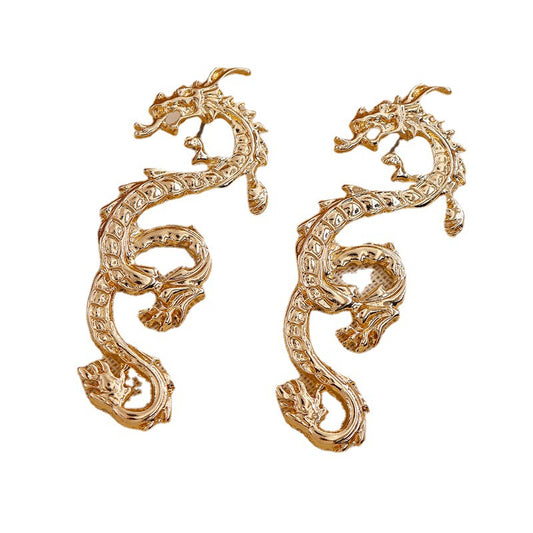 Alloy Dragon Earrings - Vienna Verve Collection