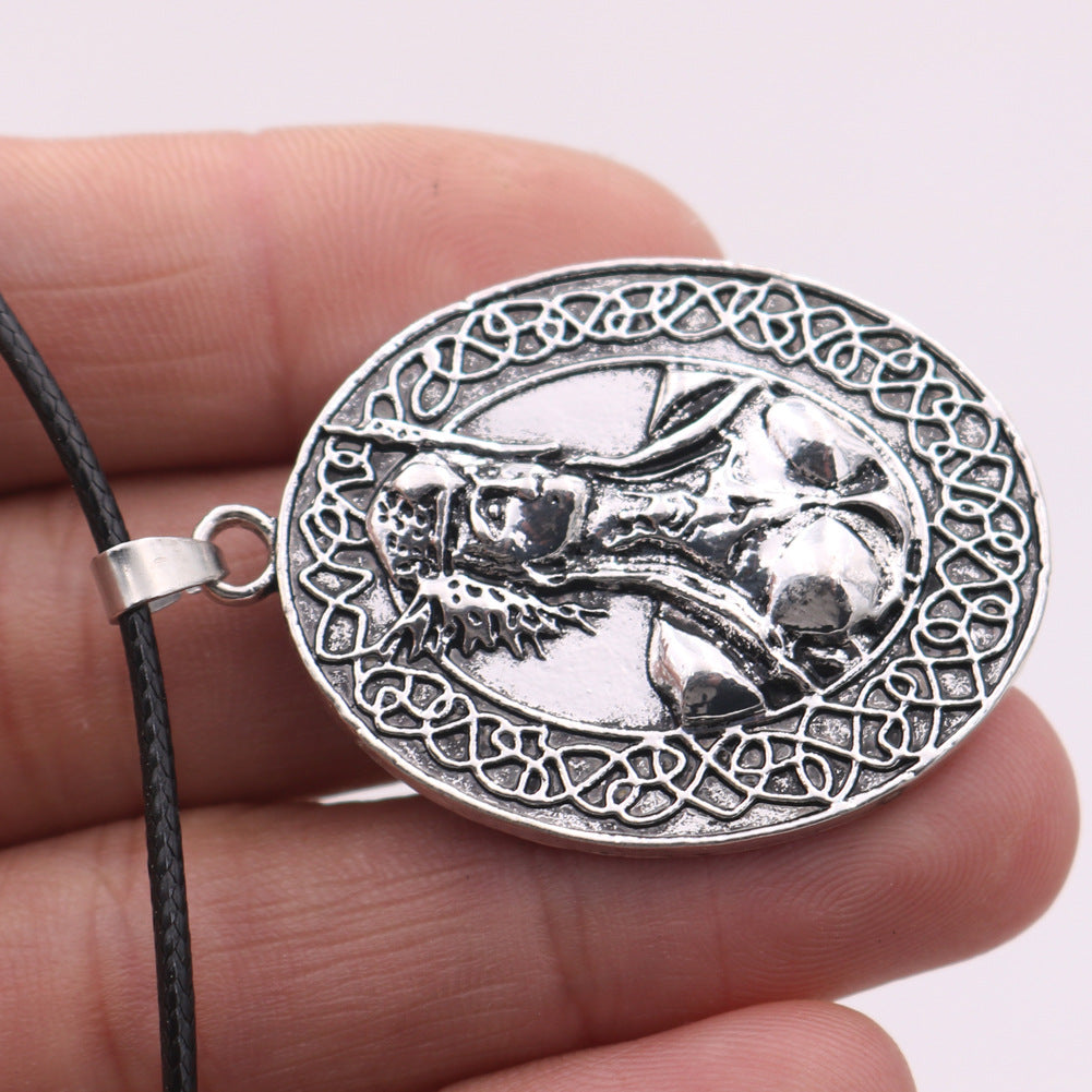 Viking Odina Women's Amulet Pendant Necklace in Norse Legacy Collection