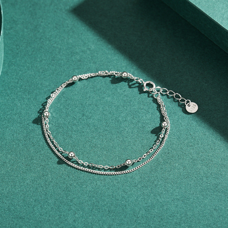 Everyday Genie Sterling Silver Double Bracelet