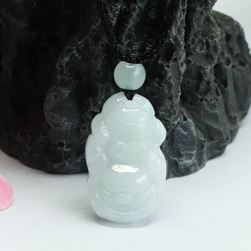 Small Jade God of Wealth Pendant from Fortune's Favor Collection