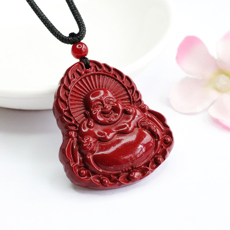 Purple Gold Maitreya Buddha Pendant from Fortune's Favor Collection