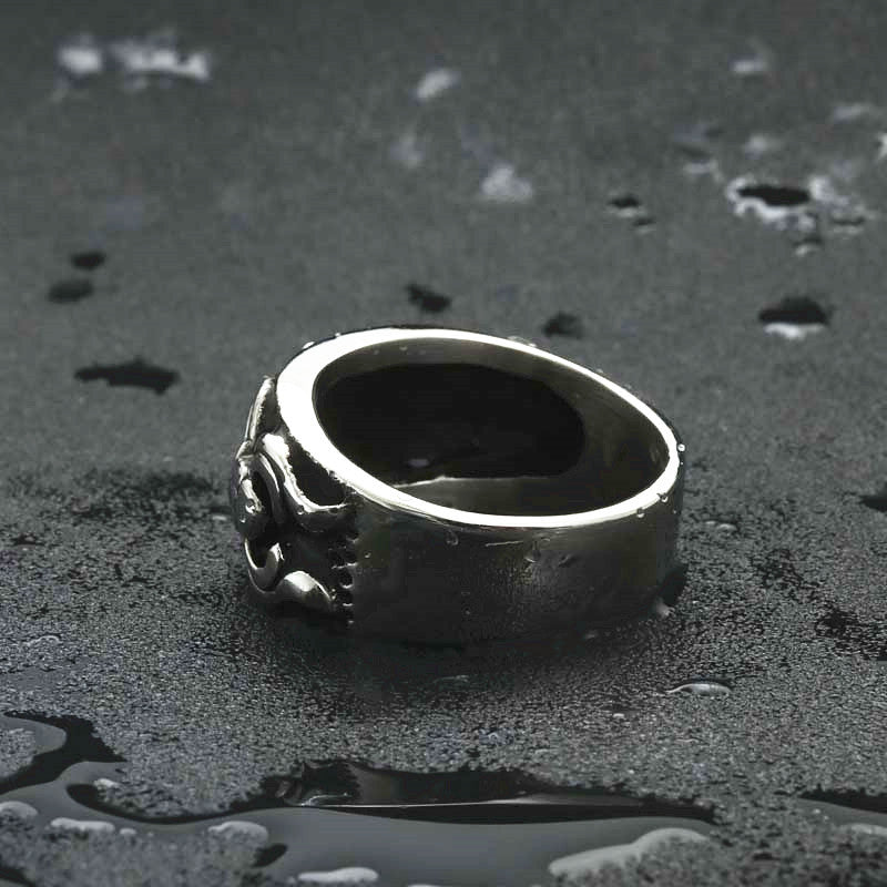 Titanium Steel Sword Ring for Men - Retro Punk Stainless Steel Finger Accessory