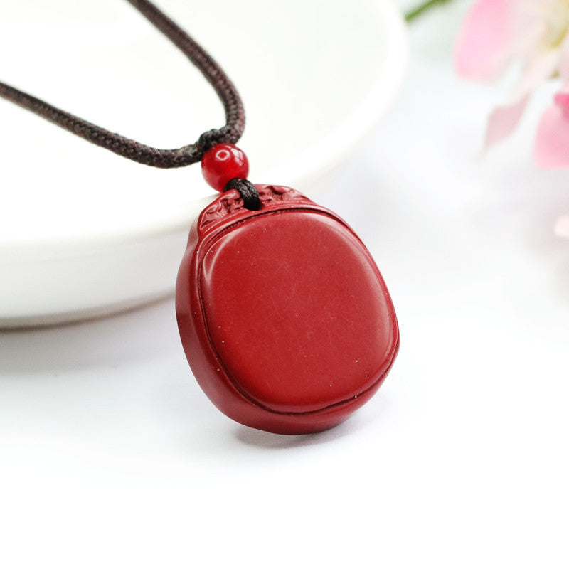 Cinnabar Pendant Purple Gold Sand Pendant