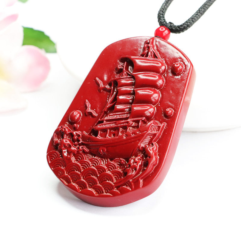 Cinnabar Pendant Smooth Sailing Pendant Jewelry