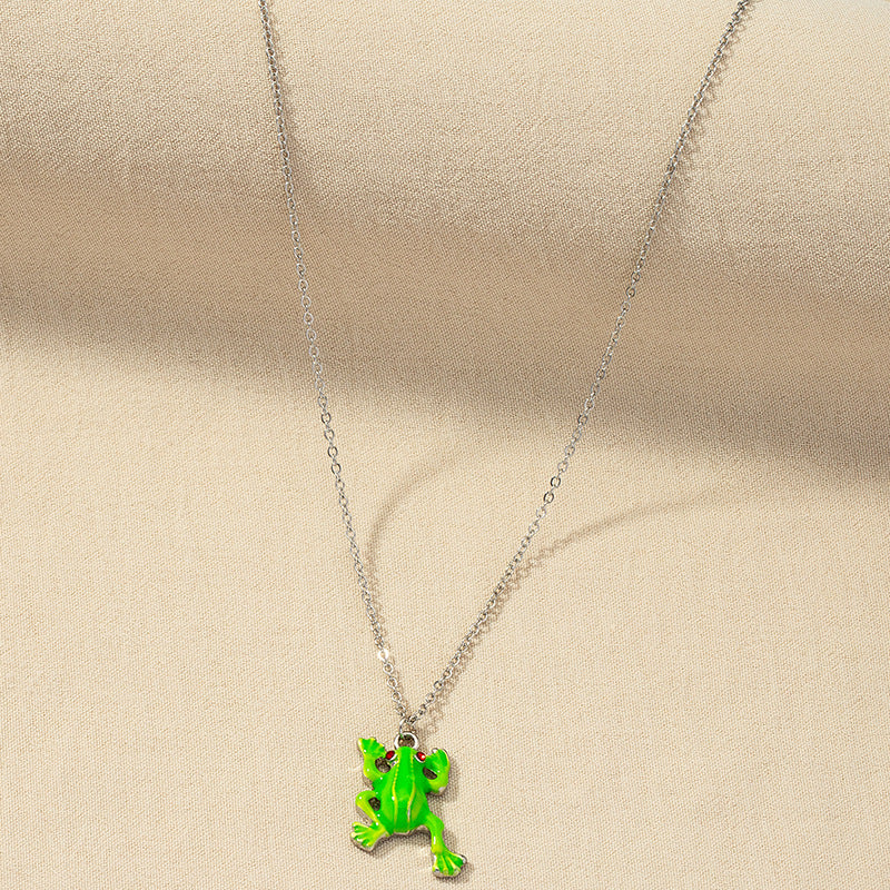 Green Frog Necklace - Vienna Verve Collection