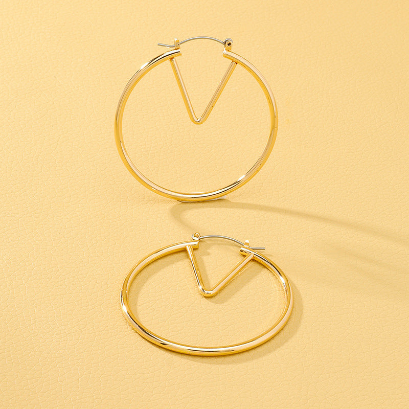 Chic Geometric Metal Earrings - Planderful Vienna Verve Collection