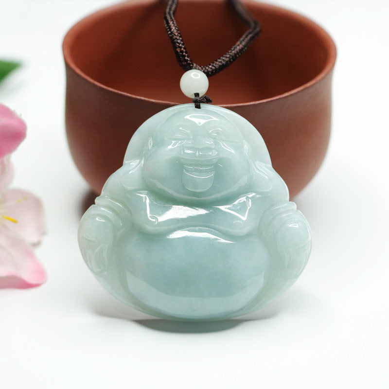 Buddha Jade Jewelry Pendant crafted from Natural Burma A Jade