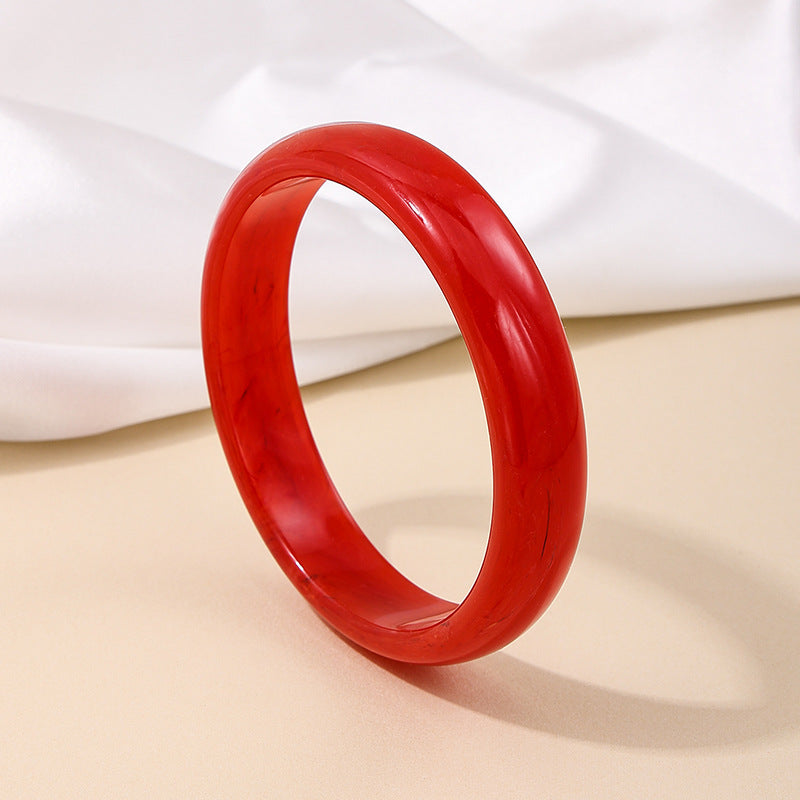 Elegant Crimson Harmony Bracelet - Planderful Vienna Verve Collection