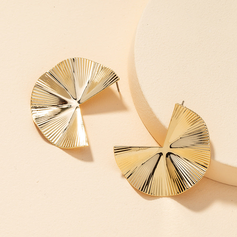 Metallic Geometric Earrings - Vienna Verve Collection by Planderful