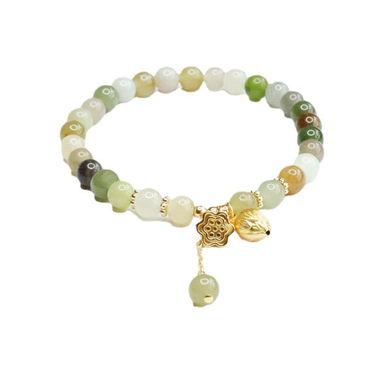 Fortune's Favor Sterling Silver Jade Bracelet