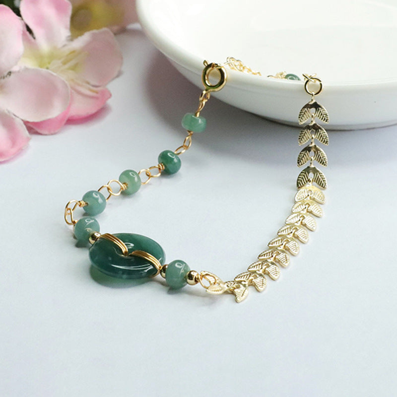 Fortune's Favor Sterling Silver Jade Bracelet