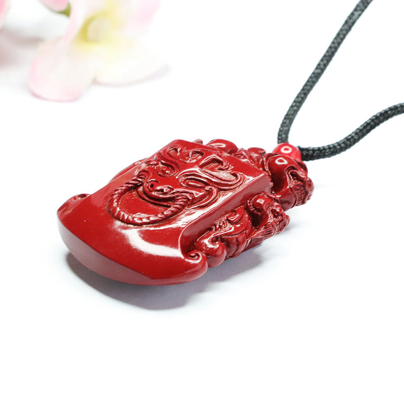 Cinnabar Pendant Wealth Pixiu Pendant The National Style