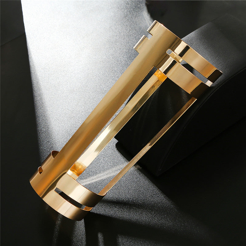 Bold Metal Statement Bracelet - Vienna Verve Collection