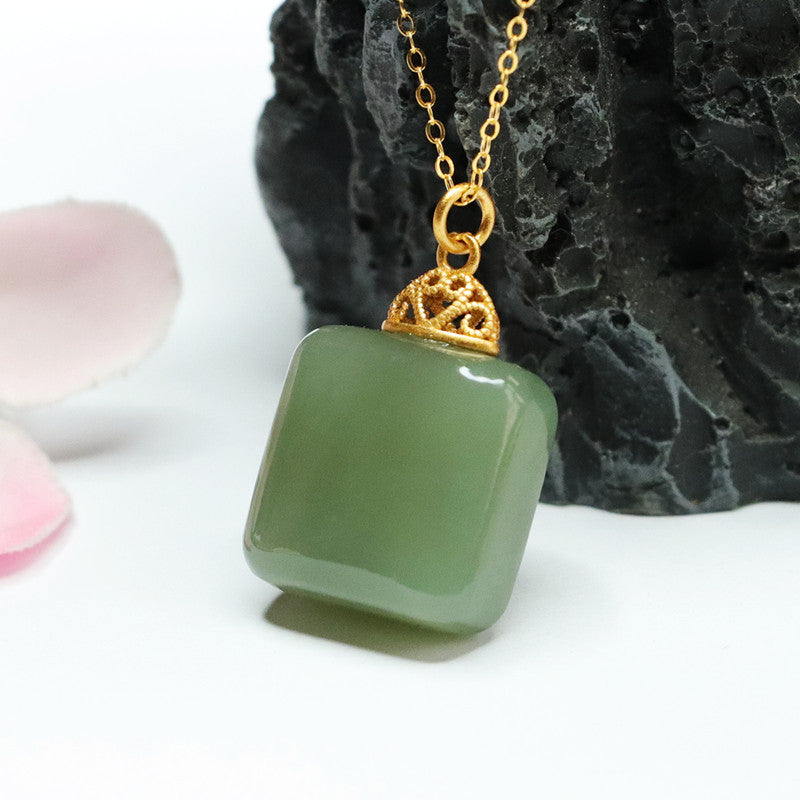 Fortune's Favor Hetian Jade Necklace