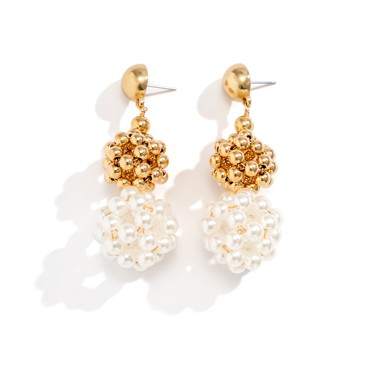 European and American Handmade Pearl Tassel Earrings - Vienna Verve Collection