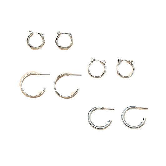 European Chic Metal Earrings Set - Vienna Verve Collection