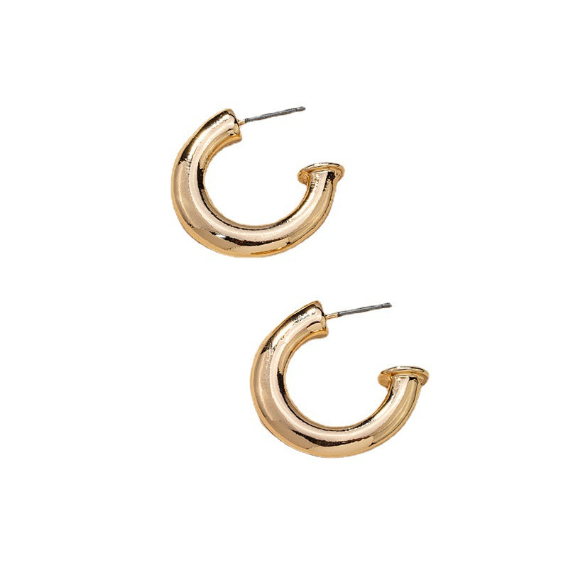 Metallic Charm C Earrings - Vienna Verve Collection