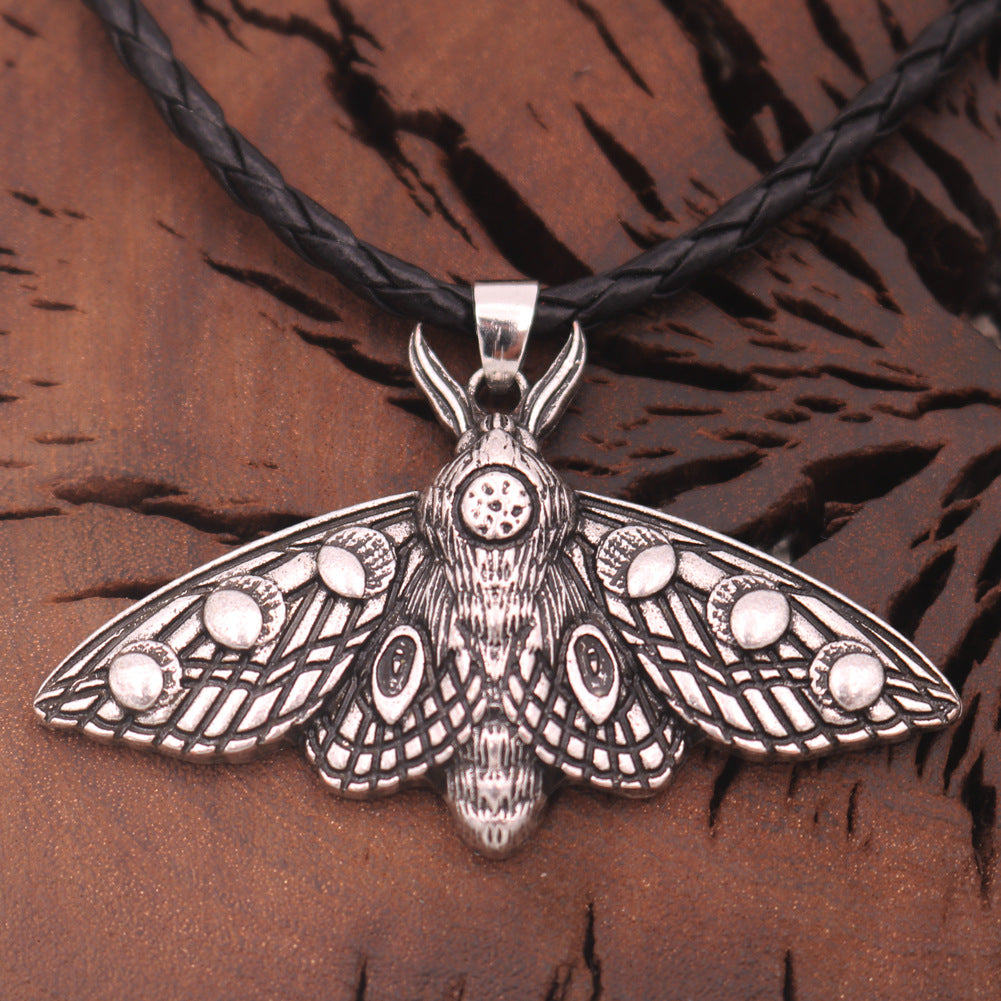 Moth Skull Gothic Men's Necklace - Norse Legacy