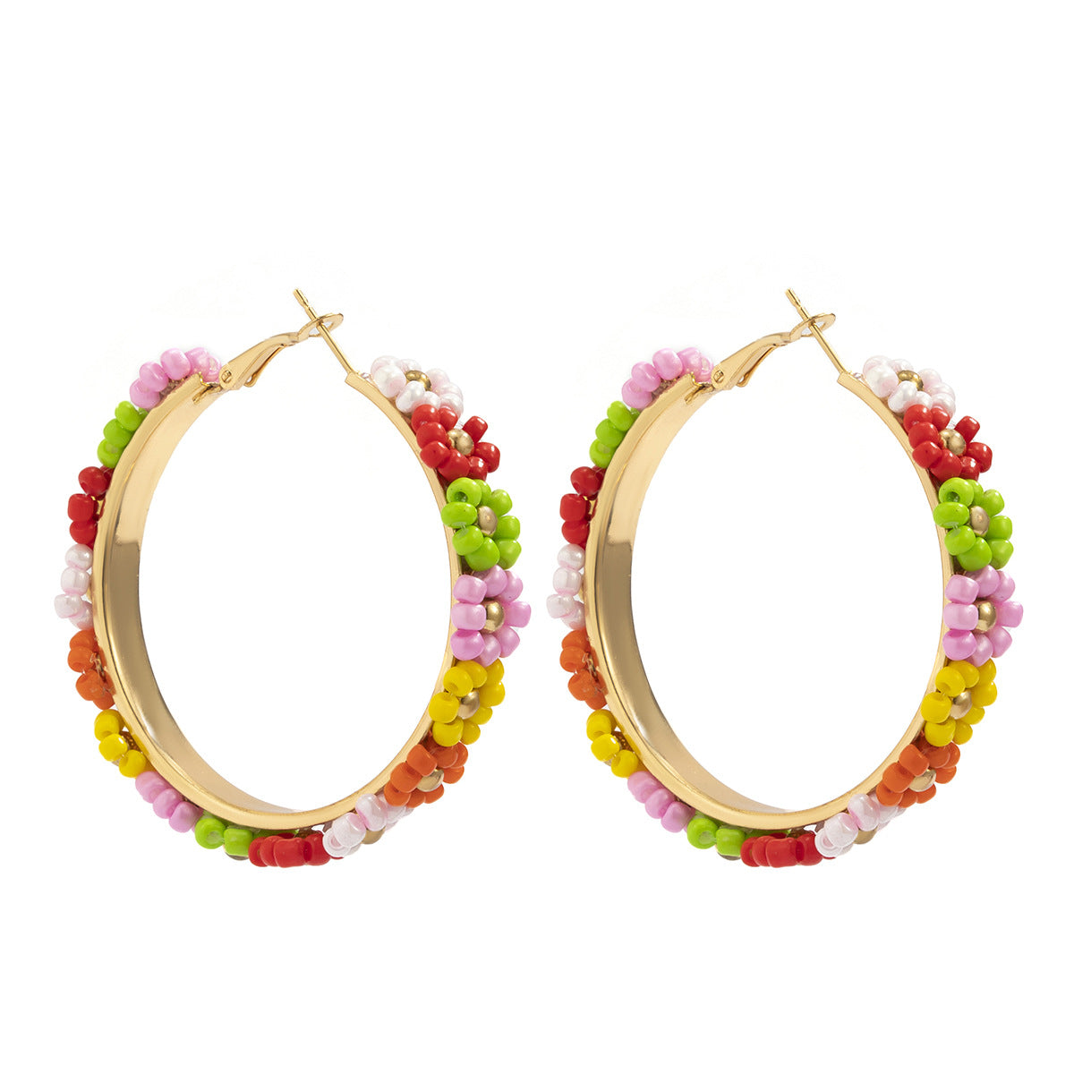 Daisy Hoop Earrings with Vienna Verve Charm