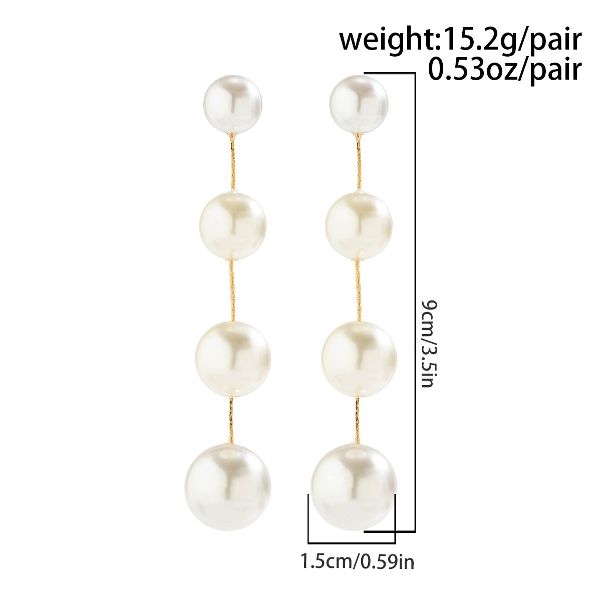 Elegant French Style Imitation Pearl Earrings crafted with Sterling Silver