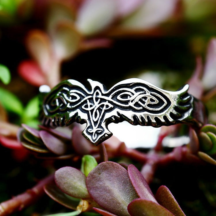 Celtic Knot Nordic Viking Men's Titanium Steel Ring – Timeless Stainless Steel Jewelry